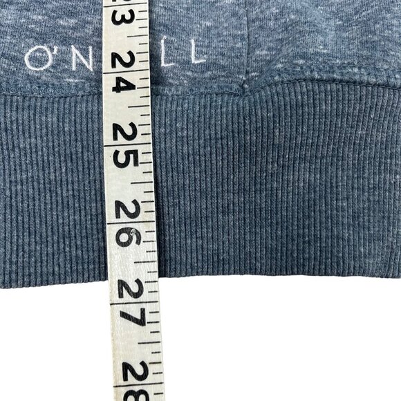 O’Neill SMALL Womens Mens Long Sleeve Zip Hoodie Heather Blue - Picture 9 of 9